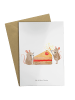 Mr. & Mrs. Panda Glückwunschkarte Mäuse Kuchen ohne Spruch in Weiß
