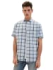 Tom Tailor Halbarmhemd in light blue multicolor check