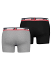 Levi´s Boxershort 2er Pack in Hellgrau/Schwarz