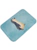 Mr. & Mrs. Panda Badteppich Pinguin mHerzieren ohne Spruch in Eisblau