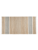 Beliani Geflochtener Teppich MIRZA in Beige/Grau - (W) 80 x (H) 0.6 x (L) 150 cm