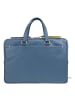 DuDu Pocket Aktentasche Leder 36 cm Laptopfach denim blue
