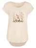 F4NT4STIC Long Cut T-Shirt Ostern Küken Ei Blumen in Whitesand