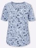 Sieh an! Kurzarmshirt in hellblau-bleu-bedruckt