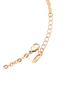 faina Women Crystal Studded Chain Link Bracelet in Rose Gold Black