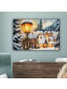 OnlyWow Leinwand Bilder Sandfarben