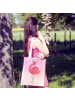 Mr. & Mrs. Panda Tasche Flamingo Stolz ohne Spruch in Aquarell Pink