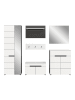 ebuy24 Garderobenmöbel Canu Weiß 255 x 37 cm