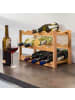 relaxdays Weinregal in Natur - (B)42,5 x (H)28 x (T)21 cm