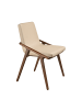 Angel Cerdá Stuhl 4019 in Nerz/Walnuss – (B)54 x (H)80 x (T)59 cm