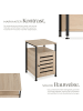 tectake Schubladenschrank Cork 40,5x40,5x60,5cm