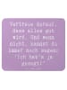 Mr. & Mrs. Panda Mousepad Spruch Schutz & Vertrauen mit Spruch in Lavendeltraum