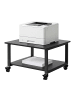 relaxdays Druckertisch in Schwarz - (B)50 x (H)32 x (T)50 cm