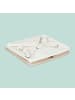 relaxdays 4 x Aufbewahrungskorb in Beige/ Weiß - (B)30 x (H)30 x (T)30 cm