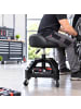 relaxdays Werkstatthocker in Schwarz - (B)40 x (H) 50 x (T)40 cm