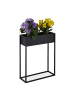 relaxdays Blumenständer in Schwarz - (B)55 x (H)70 x (T)20 cm