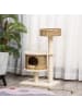 Pawhut Kratzbaum Natur+Beige 55L x 47B x 95H cm