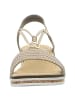rieker Keilsandalette in beige