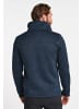 ICEBOUND Herren Strickfleecejacke in Marine Melange