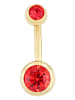 Adeliás Damen Piercing aus Edelstahl in gold