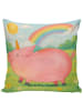 Mr. & Mrs. Panda 40x40 Kissen Einhorn Schwein Design ohne Spruch in Weiß