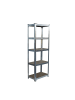 relaxdays Schwerlastregal in Silber - (B)50 x (H)180 x (T)30 cm