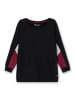 sheego Longsweatshirt in schwarz