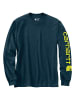 CARHARTT  Bekleidung Long Sleeve in dunkelblau/grün in dunkelblau/grün