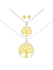 Alexander York Schmuckset TREE OF LIFE gold in 925 Sterling Silber, 6-tlg.