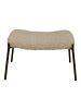 House Nordic Fußhocker GLASGOW Taupe Lammfell Optik