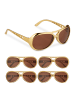 relaxdays 5 x Partybrille in Gold