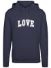F4NT4STIC Hoodie Love University Valentinstag Herz in marineblau