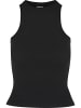 Urban Classics Urban Classics Ladies Racer Back Rib Top 2-Pack in black+black