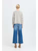 b. young Strickpullover langarm BYMONNA Baggy fit in Mid Grey Melange