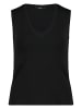 Zero  Basic Shirt mit V-Ausschnitt in Black Beauty