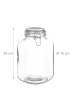 relaxdays 2 x Einmachgläser in Transparent - 3 Liter