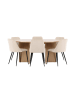 ebuy24 Essgruppe Strada (6-teilig) Whitewash 120 x 120 cm