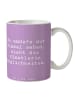 Mr. & Mrs. Panda Kaffeetasse Spruch Künstlerin Visionen mit Spruch in Lavendeltraum