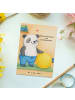 Mr. & Mrs. Panda Postkarte Physiotherapeut Leidenschaft Design m... in Weiß