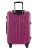 suitline mittelgroßer Hartschalen-Koffer Check-In Reisekoffer TSA 68L in Magenta