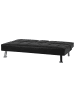Beliani 3-Sitzer Sofa ROXEN in Schwarz/Silber - (W) 168 x (H) 76 x (L) 81 cm