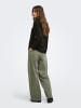 ONLY Barrel-Fit-Umstandsjeans in Smokey Olive