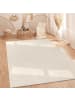 KADIMA DESIGN Teppich Kurzflor waschbar Struktur Wohnzimmer in Creme