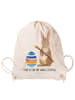 Mr. & Mrs. Panda Sportrucksack Hase Eier Malen mit Spruch in Creme