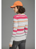 Kangaroos Strickjacke in grau-pink-orange