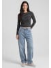 myMo Women Longsleeve in Dark Grey Black