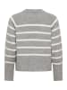 Kaffe Strickpullover KAerin Regular fit in Light Grey Melange Chalk Strip