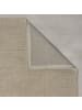 KADIMA DESIGN Wollteppich Uni-Design mit Bordüre, rutschfest, 100% Wolle Teppich in Beige
