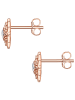 Glanzstücke München Ohrstecker Sonne aus Sterling Silber mit Zirkonia in roségold