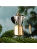 MARELIDA Weihnachtsbaumschmuck Espressokanne Glas Espressokocher H: 10cm gold